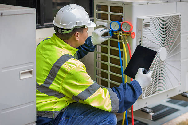 Professional Hvac Maintenance technician working in Darien, CT